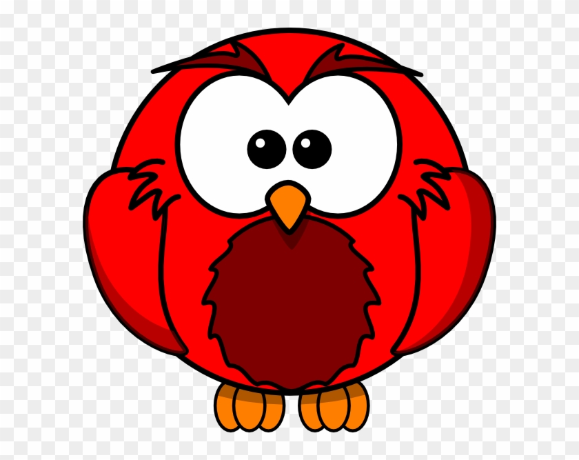 Red Owl Cartoon Clip Art At Clker - Cartoon Owl #533644