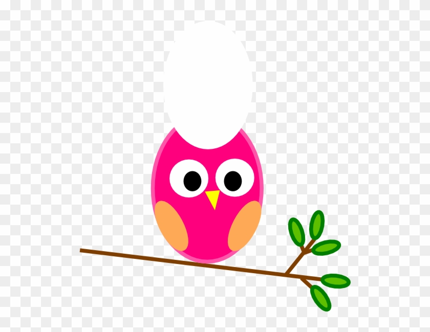 Pink Owl Clip Art At Clkercom Vector Online Royalty - Baby Owl Clip Art #533828