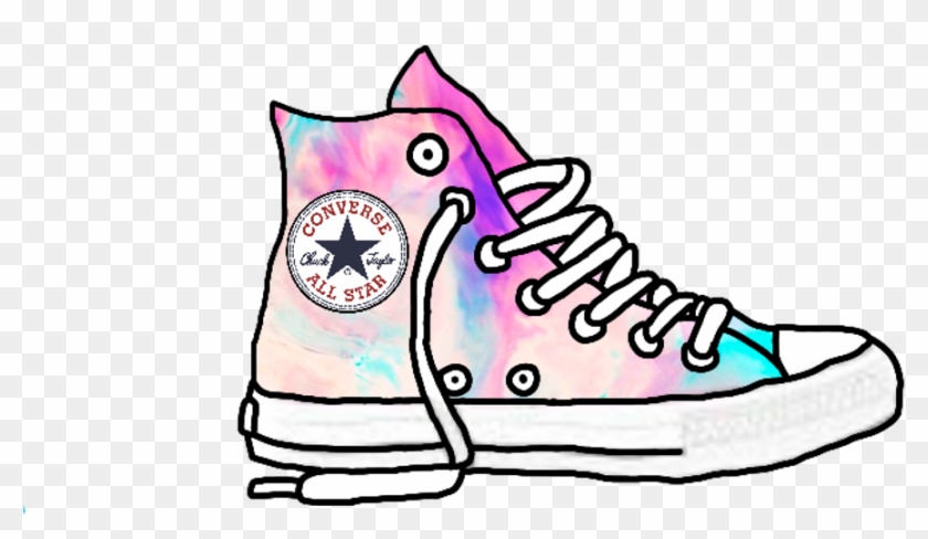 Converse Allstars Shoes Sneakers Runners Laces - Converse Tumblr Drawing - Free Transparent PNG Clipart Images Download