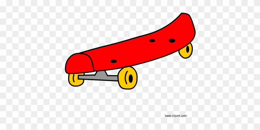 Red Skate Board, Free Png Clip Art - Clip Art #533967