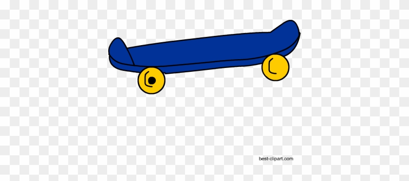 Blue Skate Board, Free Png Clip Art - Clip Art #533970