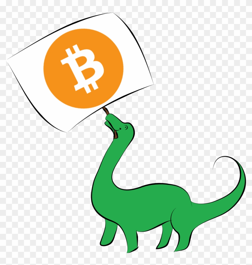 Dinosaur Holding A Bitcoin Sign - Bitcoin - Alternativen: Altcoins [book] #534233