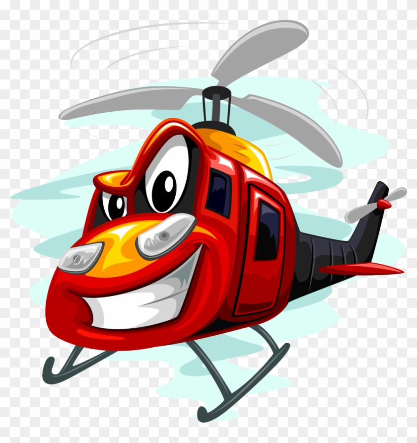 Helicopter Cartoon Clip Art - Helicopter Cartoon Clip Art #534360
