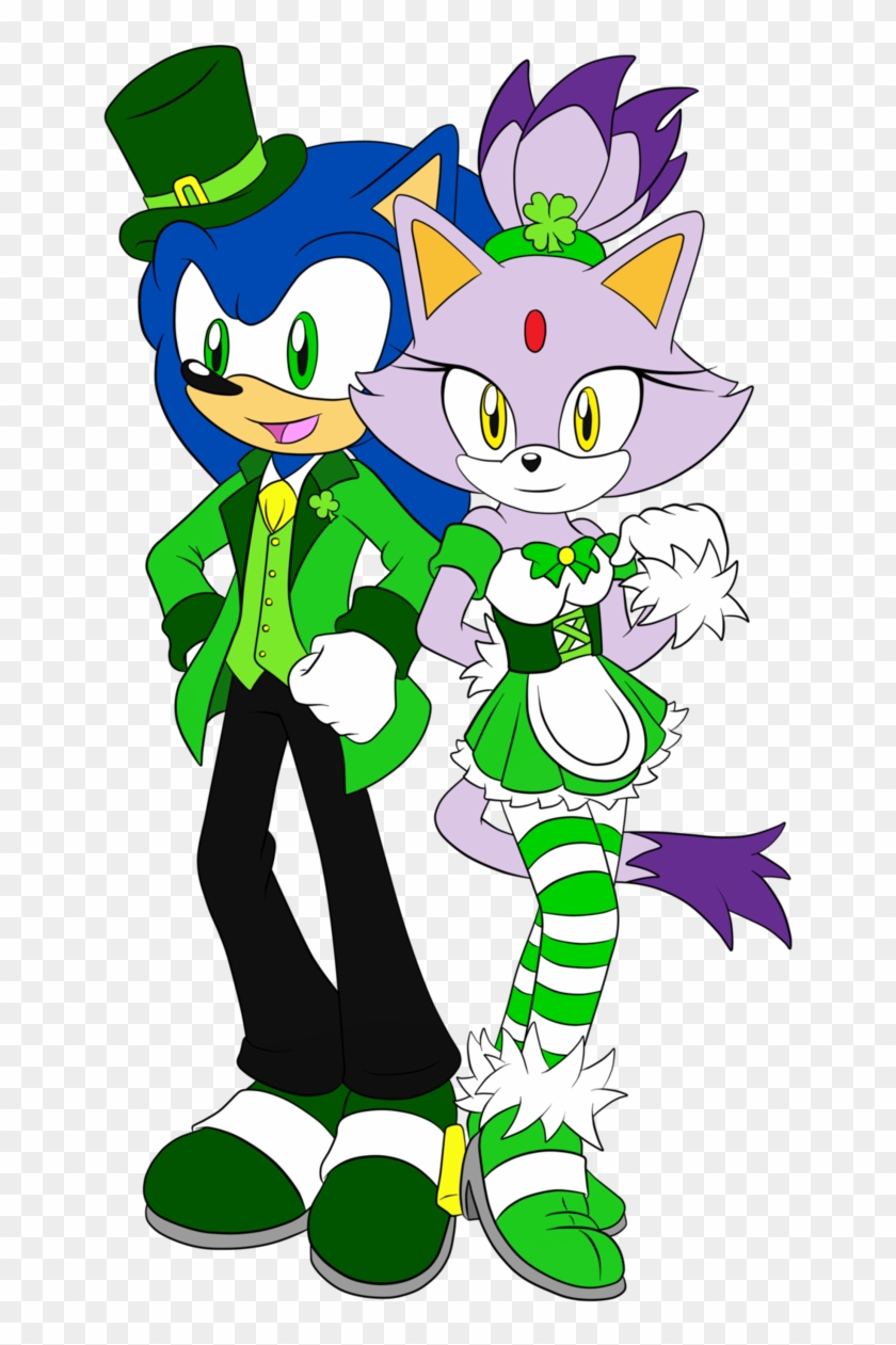 March - Sonic And Blaze St Patrick's Day #534417