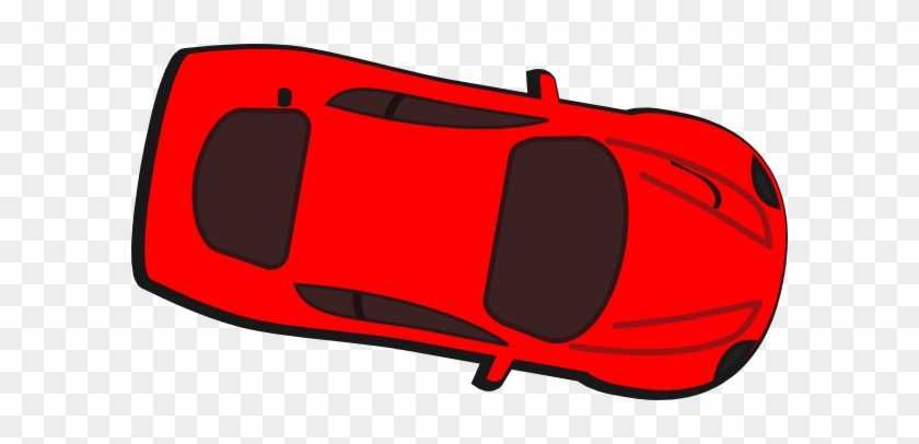 Red Car Top View 350 Clip Art - Clip Art #534507