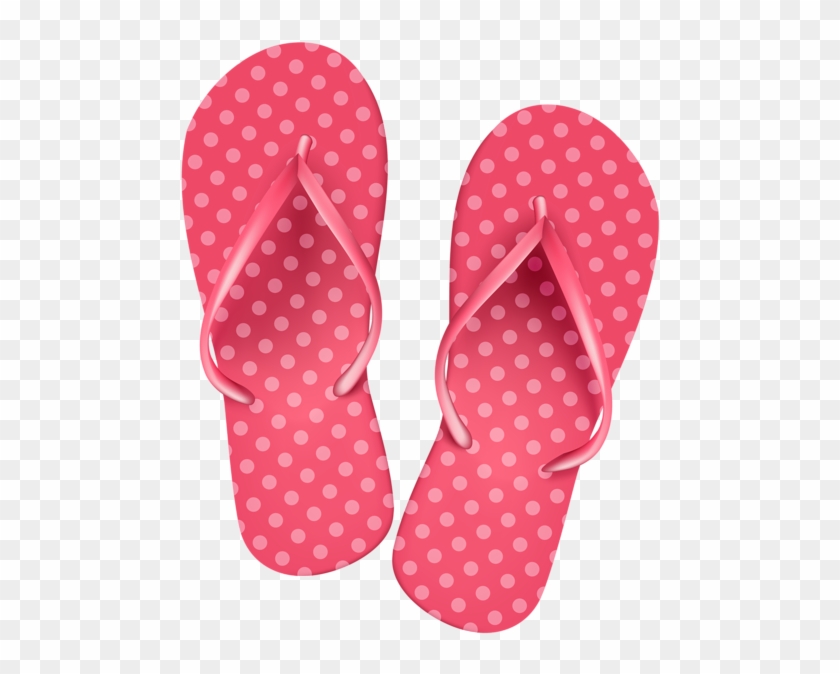 Pink Flip Flops Png Clip Art Image - Flip Flops Png #534558