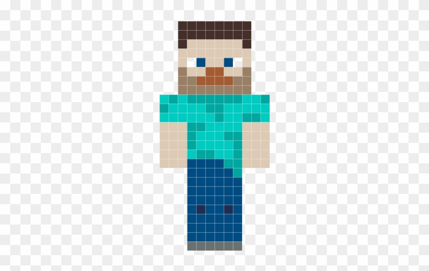 Minecraft Steve Perler Bead Pattern - 8 Bit Steve Minecraft #534562