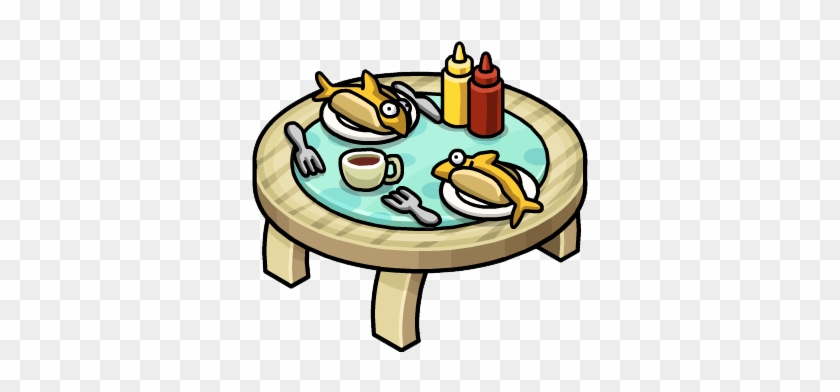 Club Penguin - Club Penguin Furniture Table #534621