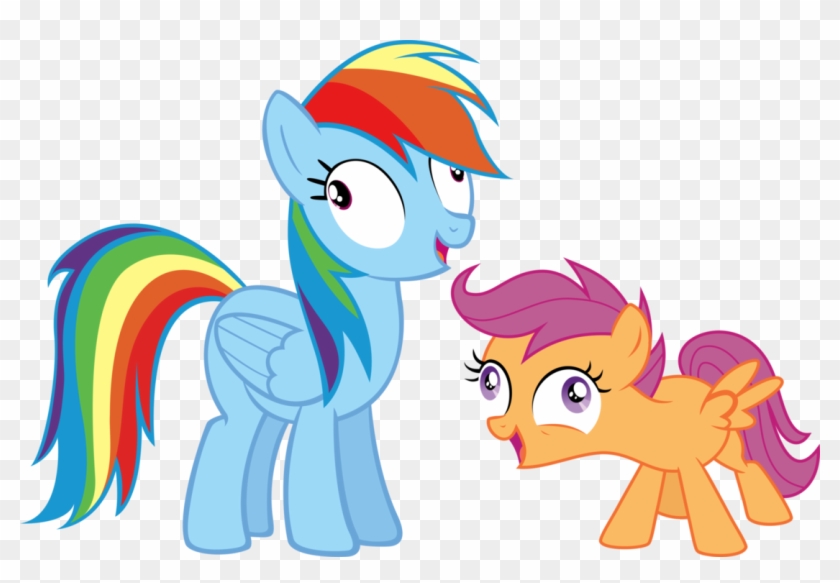 Like Big Sister Like Little Sister By Bobbatron808 - Rainbow Dash Derp #534761