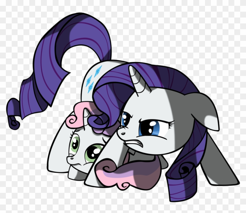 Bigshot232, Big Sister Instinct, Protecting, Rarity, - Cartoon #534877