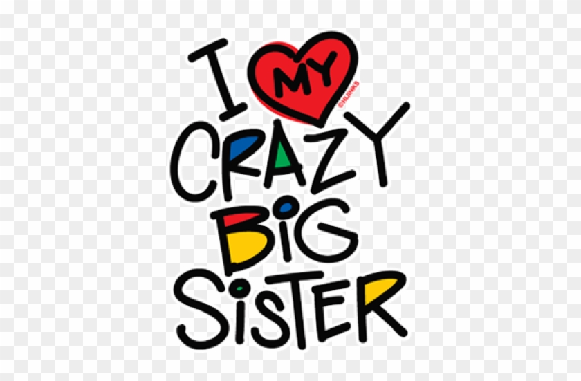 2255 I Love My Crazy Big Sister - Love Crazy Big Brothe Glass Tibet Silver Charm Pendant #534905