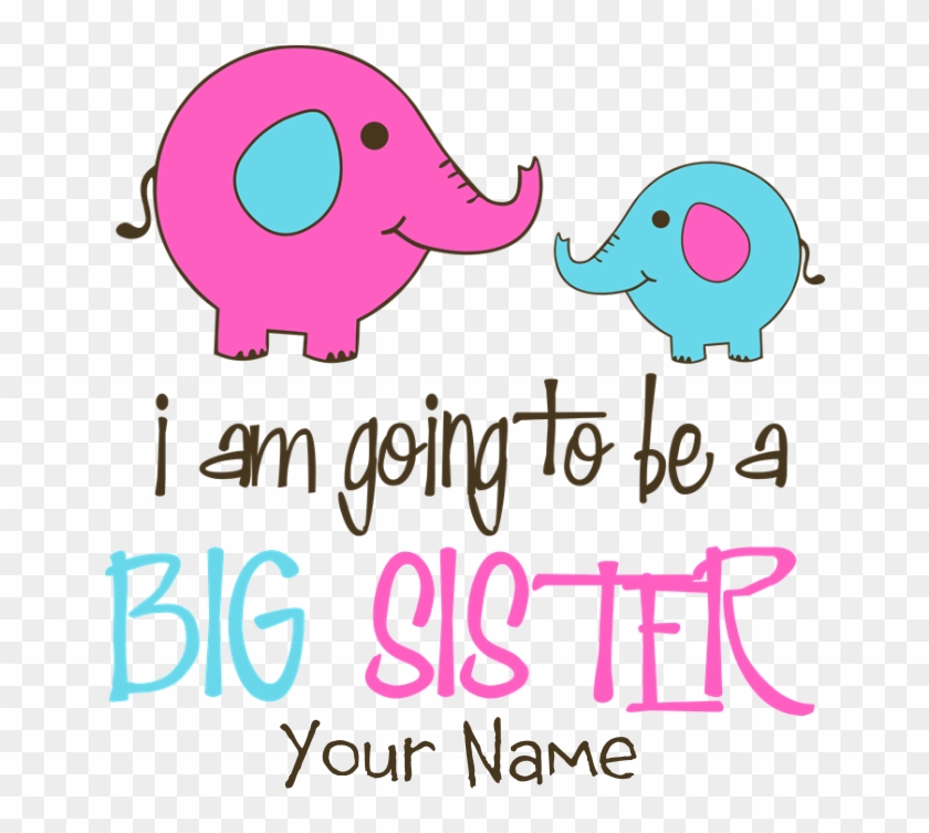 Favorite - Personalized Big Sister Elephant Picture Ornament #534911