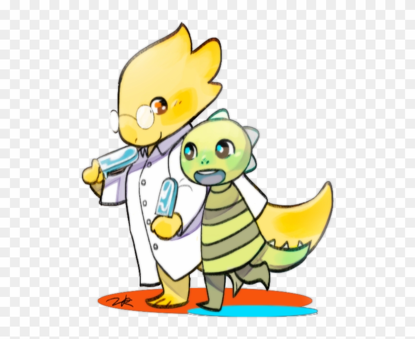 Alphys The Scientist - Alphys And Monster Kid #534998