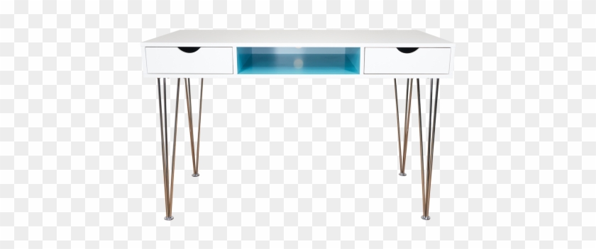 White & Aqua Duo Desk - Sofa Tables #535000