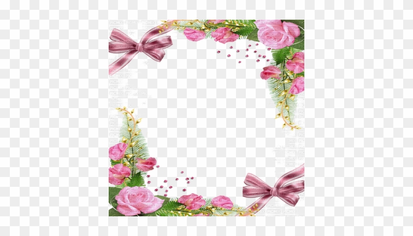 Cadre Pink Rose Frame Roses Pink - Flower Frame #535020