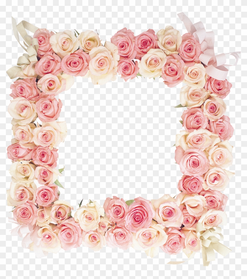 Picture Frame Flower - Frame Flower Hd Png #535143