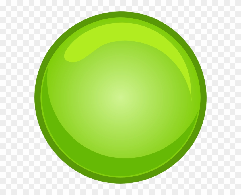 Green Button Clip Art At Clker - Green Button Vector Png #535158