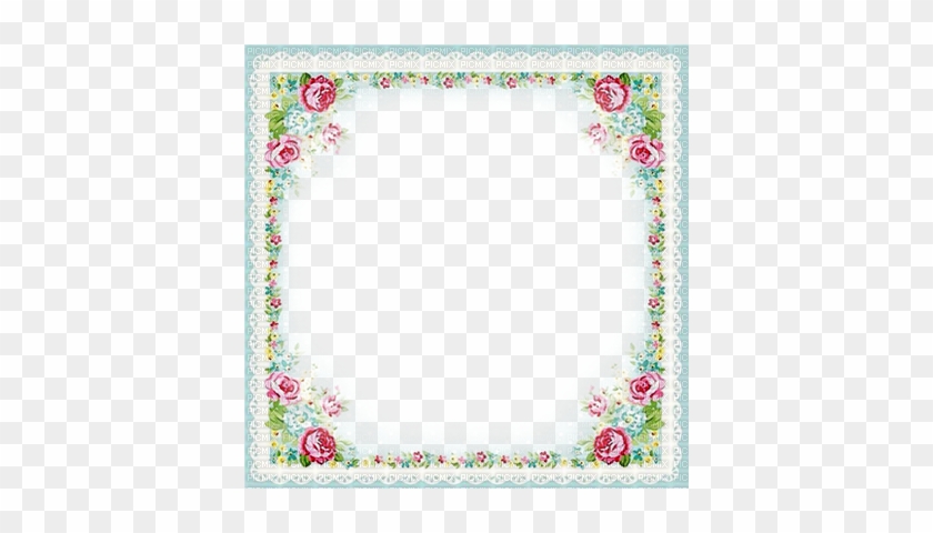 Soave Frame Vintage Flowers Rose Pink Blue White - طلبات أدوات التصميم مواليد #535208