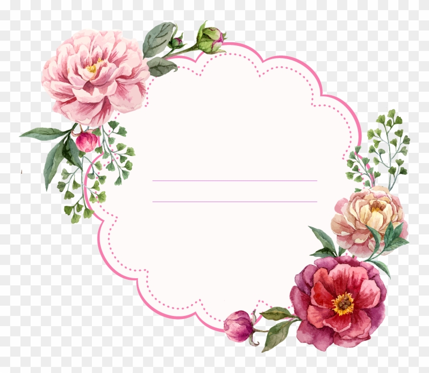 Picture Frame Flower Floral Design Stock Photography - Circular Rose Flower #535291