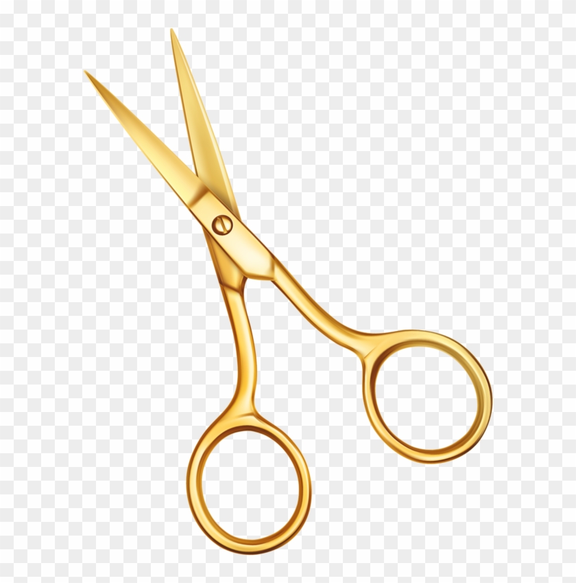 Golden Scissors 645*800 Transprent Png Free Download - Golden Scissors 645*800 Transprent Png Free Download #535334