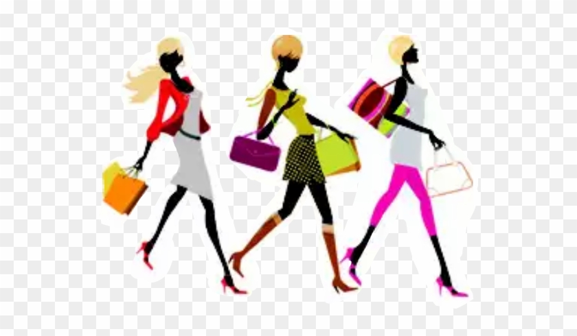 Women Lady Shopping Fashion Friends - Jewelry For Sale Clip Art #535392