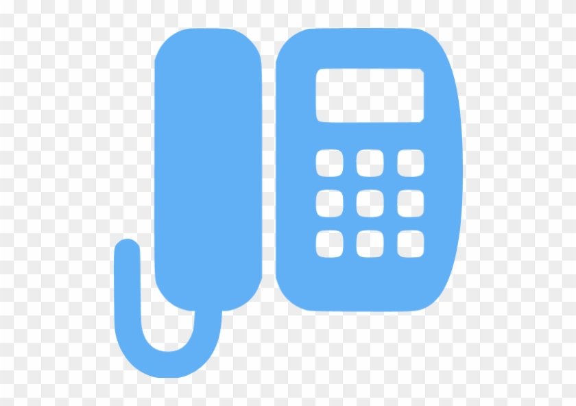 Tropical Blue Office Phone Icon - Office Phone Icon Png - Free Transparent  PNG Clipart Images Download