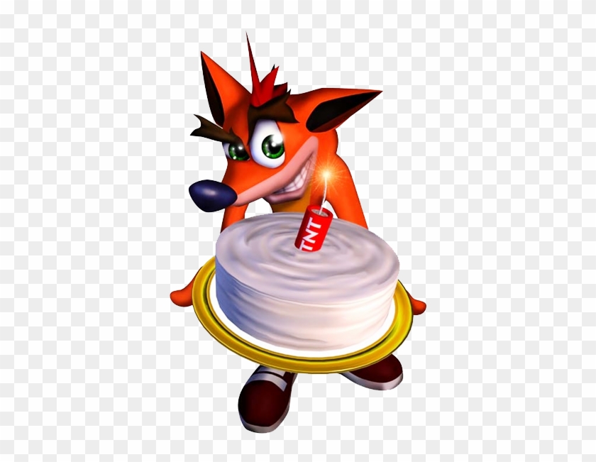 Crash Bandicoot Birthday Cake Render Png By Jerimiahisaiah-d8bhiw8 - Crash Bandicoot Birthday Cake #535549