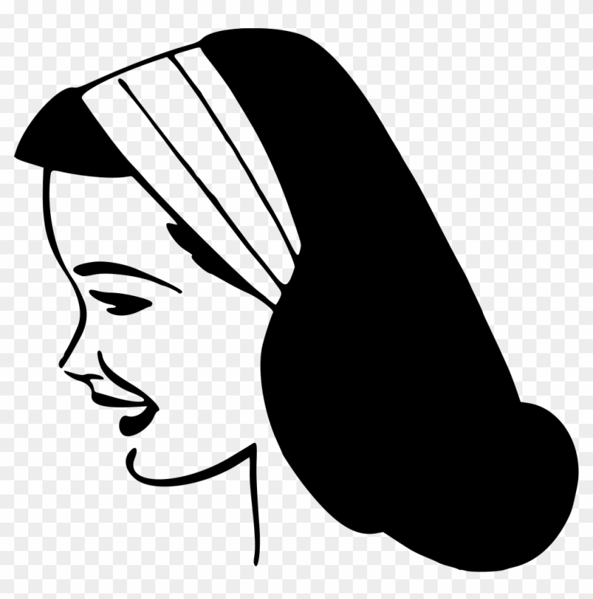 Lady's Head In Profile - Portable Network Graphics #535572