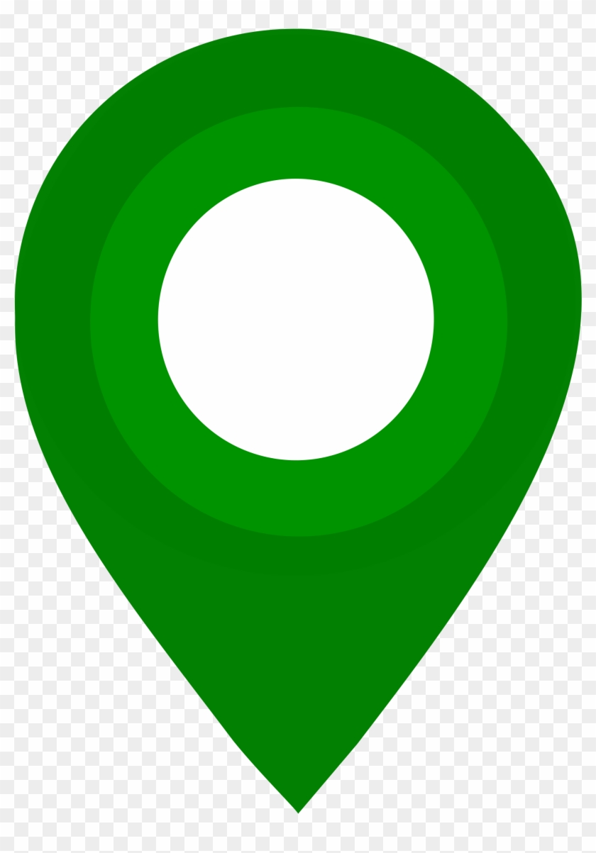 Filemap Pin Icon Green - Map Marker Png Green #535633