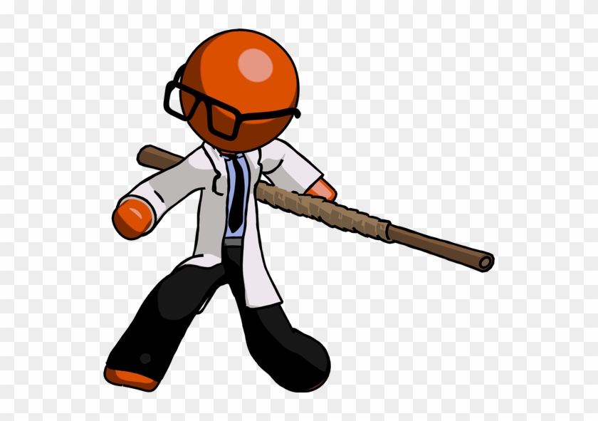 Doctor Scientist Man Bo Staff Action Hero Kung Fu Pose - Physician-scientist #535673