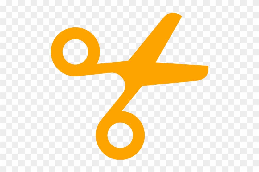 Orange Scissors 4 Icon - Icon #535724