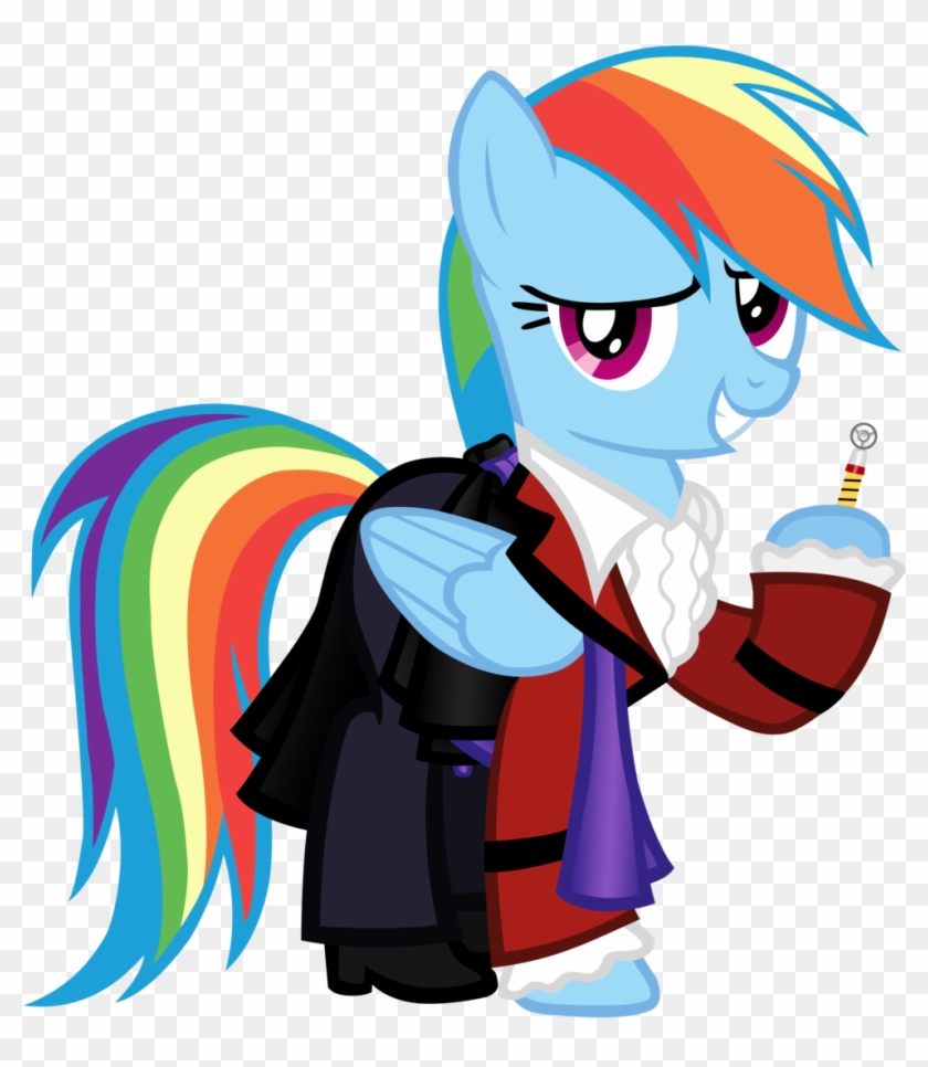 Rainbow Dash As The 3rd Doctor By Cloudyglow - Mlp Doctor Who Rainbow Dash #535838