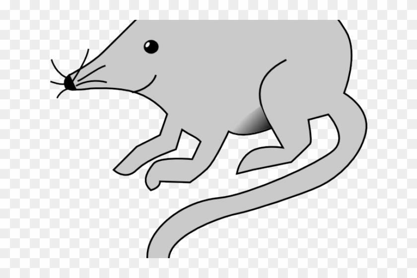 Rat Mouse Clipart White - Rat Clip Art Vector #536030