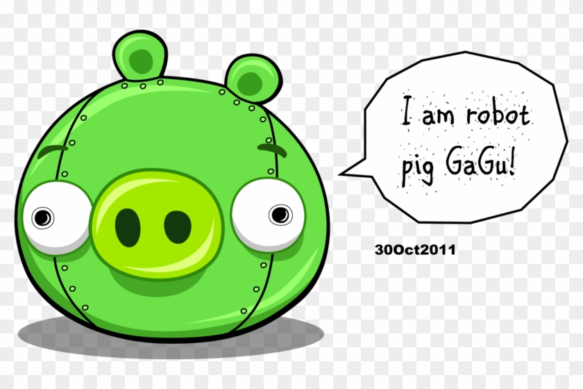 Robot Green Pig By Riverkpocc - Angry Birds Robot Pig #536072