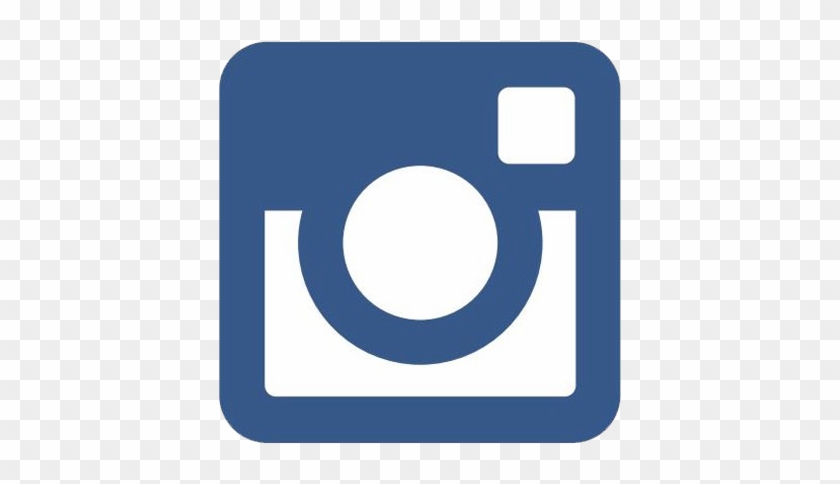 Instagram Logo Png Transparent Find Us On - Blue Instagram Logo Png #536402