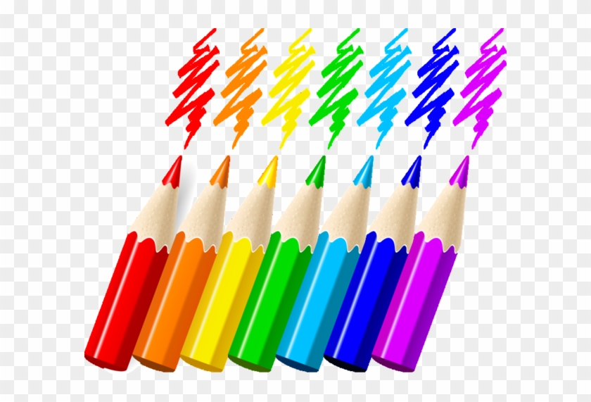 Crayons De Couleurs,articles D Ecole - Color Pencil Vector Png #536628
