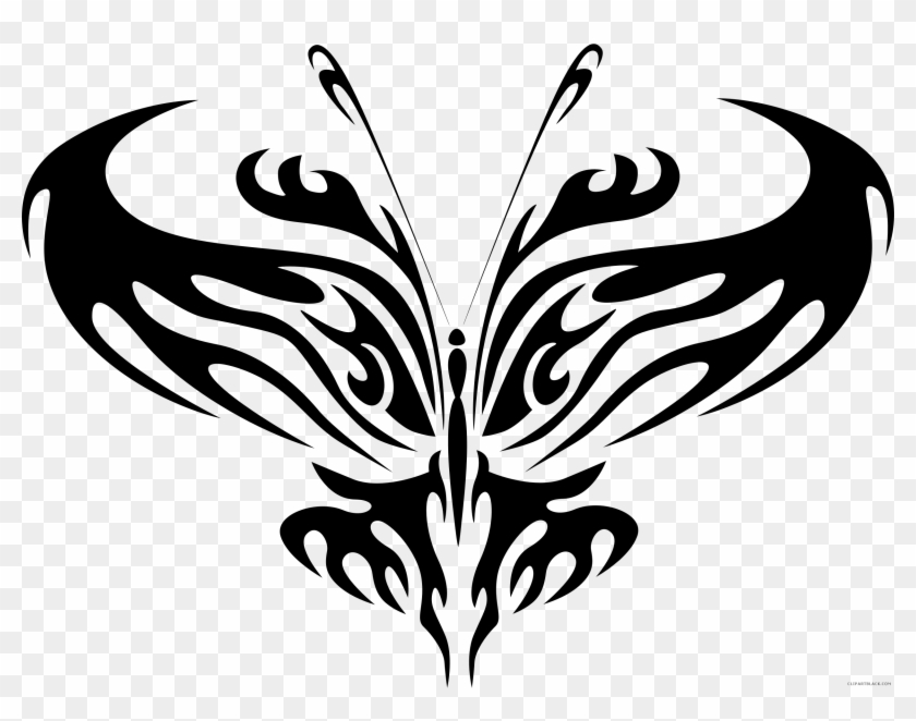 Butterfly Line Art Animal Free Black White Clipart - Butterflies Rock! Pillow Case #536794