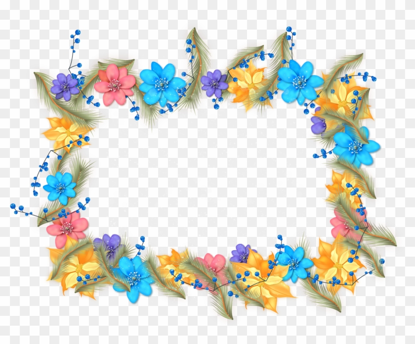 Beautiful Winter Flowers Border - Beautiful Winter Flowers Border #536961