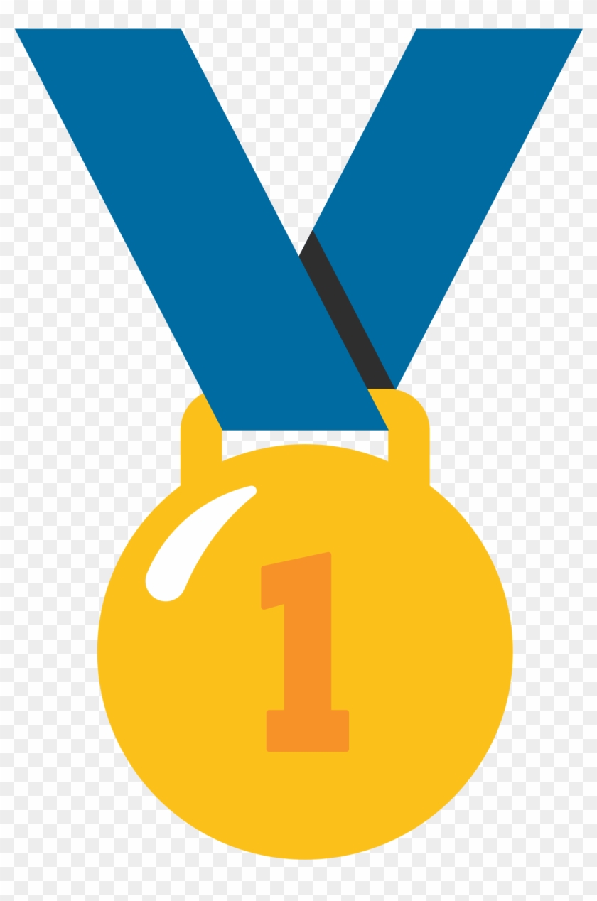 Open - Gold Medal Emoji Png #536848