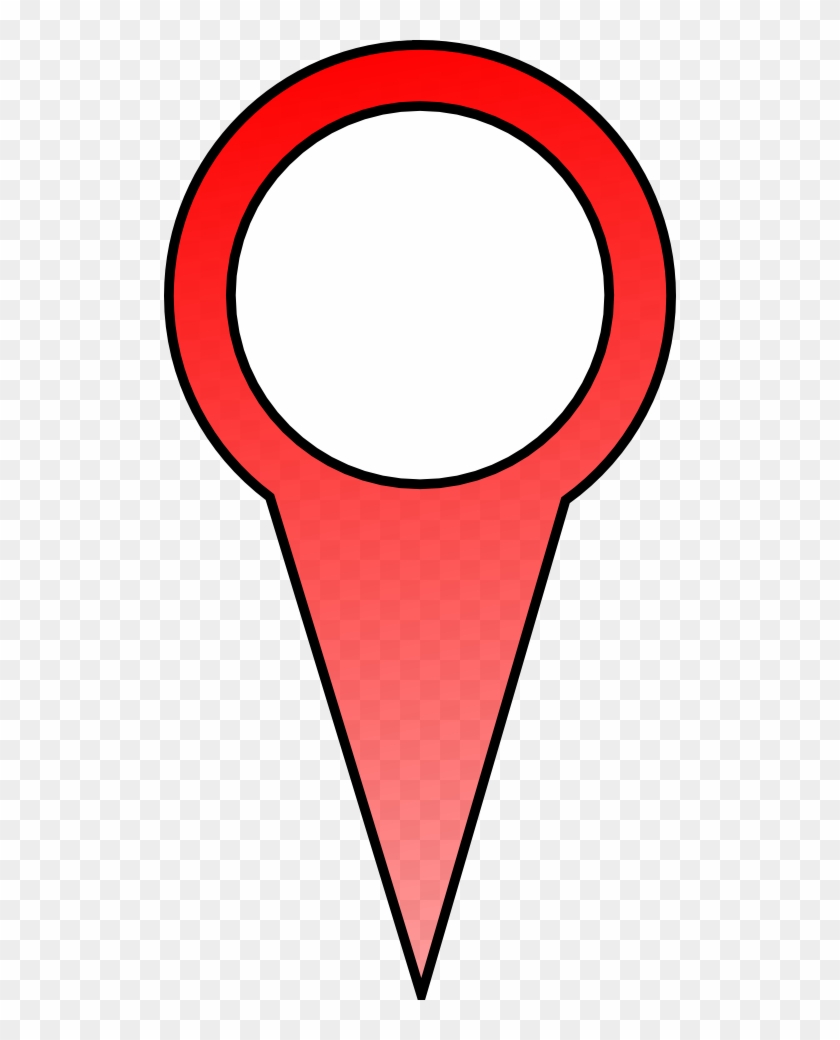 Map Drawing Pin Clip Art - Map Pin Red #536866