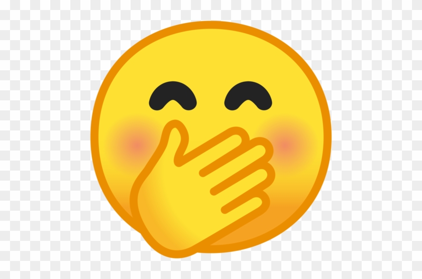 Google - Emoji Hand In Mouth #536894
