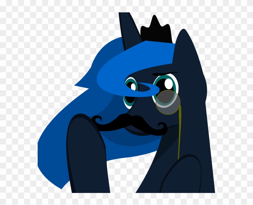 Bo2 Princess Luna Mustache Disguise Emblem By Thatbronyluminous - Princess Luna Mustache #536938