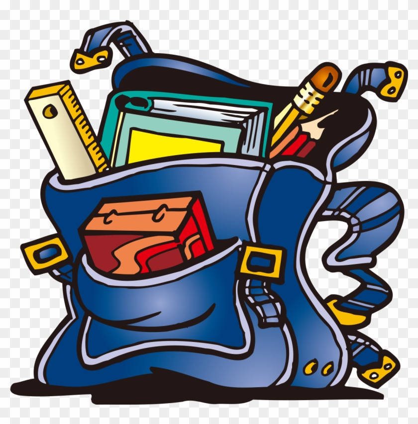 Backpack School Bag Clip Art - Backpack School Bag Clip Art #537061