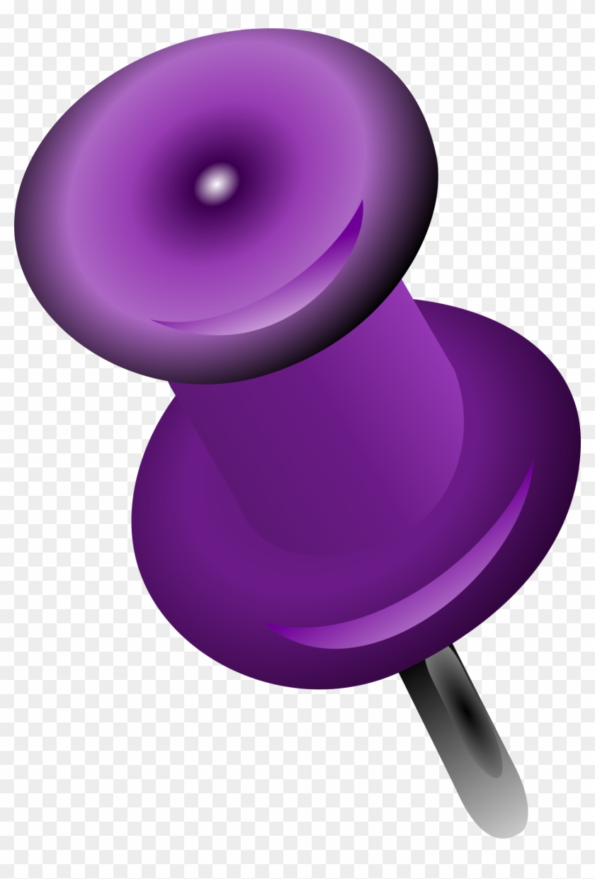 Punaise Mauve By Defaz36 - Purple Push Pin Transparent Background #537004