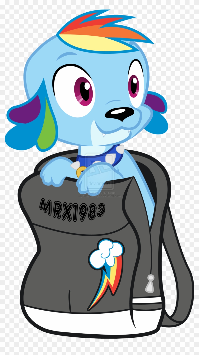 Omega-style, Backpack, Dog, Equestria Girls, Rainbow - Rainbow Dash As A Dog #537150