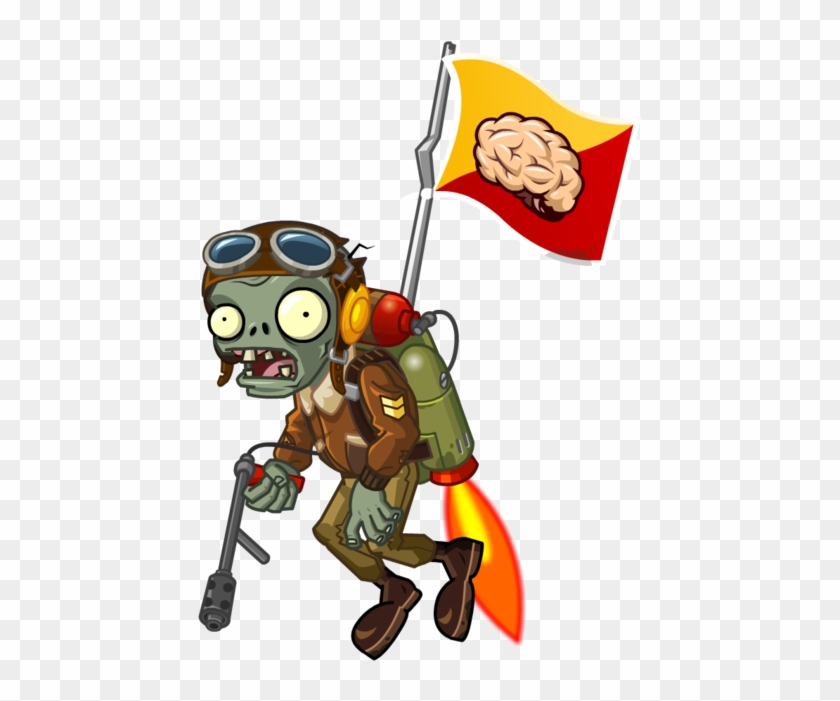 Castle In The Sky Flag Zombie - Pvz 2 Flag Zombie #537262