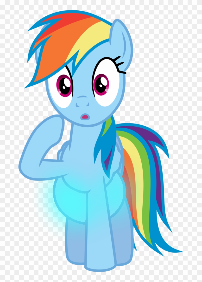 Is Eet Just Me Or Eez My Tummy Glowing By Dashievore - My Little Pony Pregnant Rainbow Dash #537297