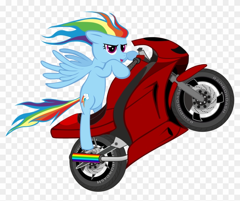 Rainbowdash Wheelie Vector By Poperok Rainbowdash Wheelie - Wheelie Png #537436