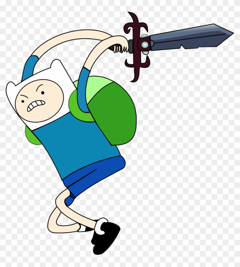 Sword Clipart Adventure Time - Adventure Time Finn With Sword #537606