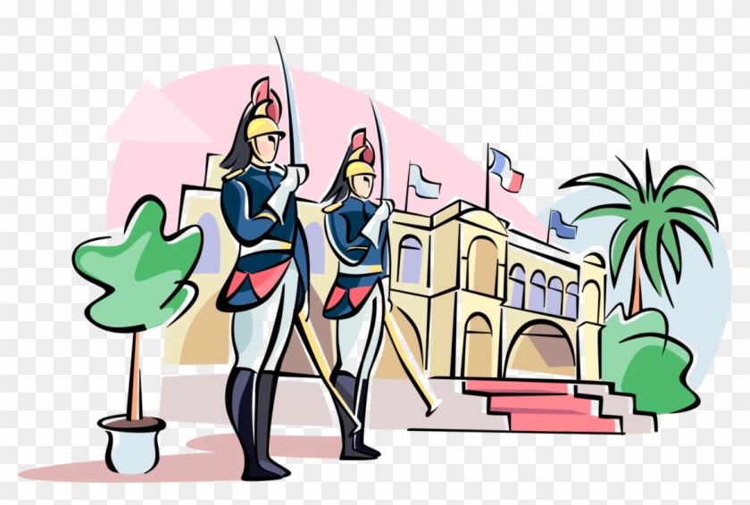Vector Illustration Of French Gendarmerie Republican - Clipart Embassy #537654